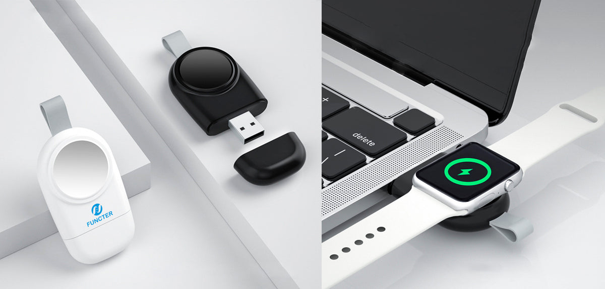 Magnetic Wireless Watch Charger Wireless Charging Pad Travel Charger-Screen Printed