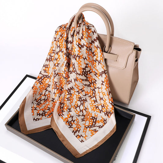 28" x 28" Stain Square Scarf Neck Scarves Kerchief Neckerchief Headband Handbags Wrap Scarf #15