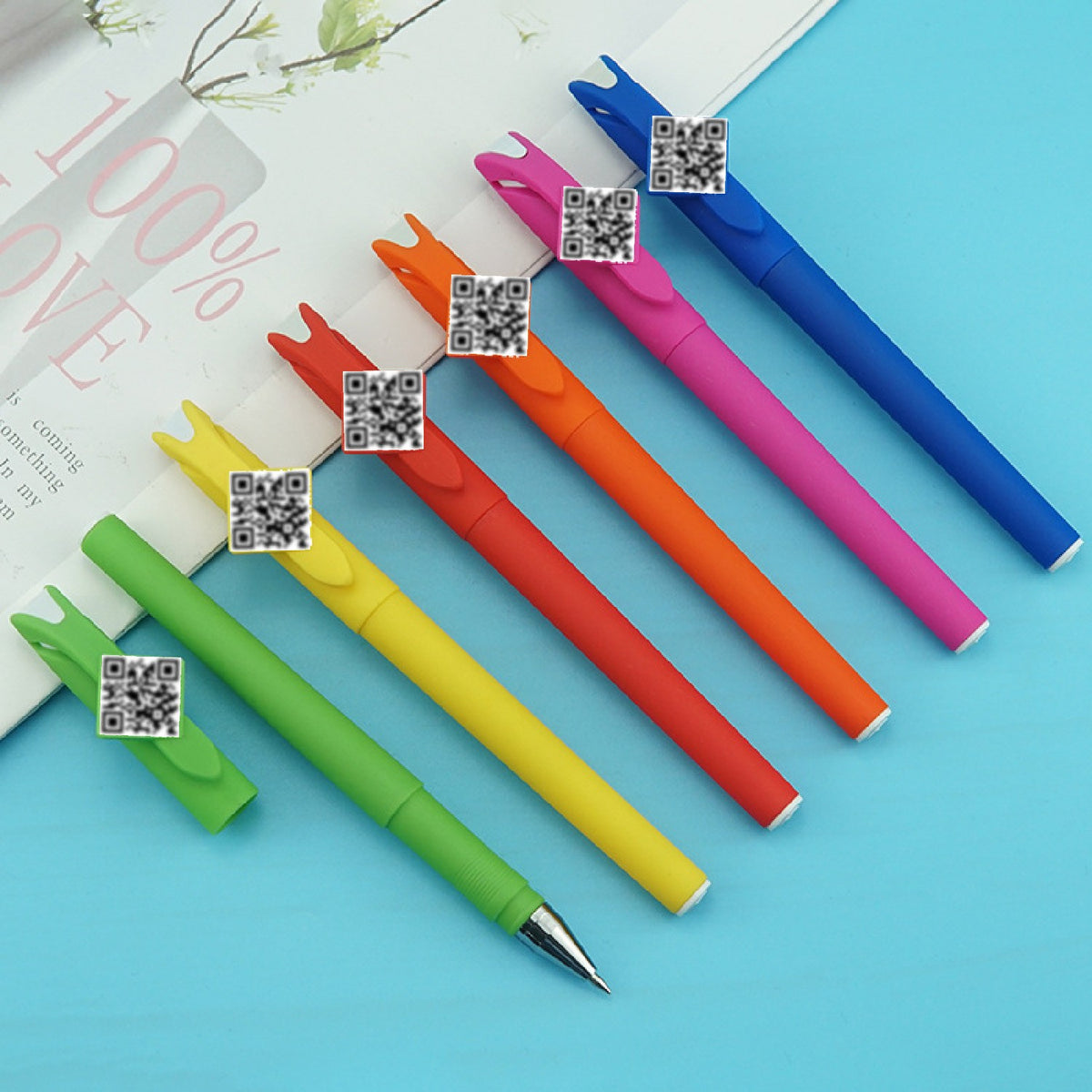 Black Ink Gel Ink Pen QR Code Pen Advertising Pen