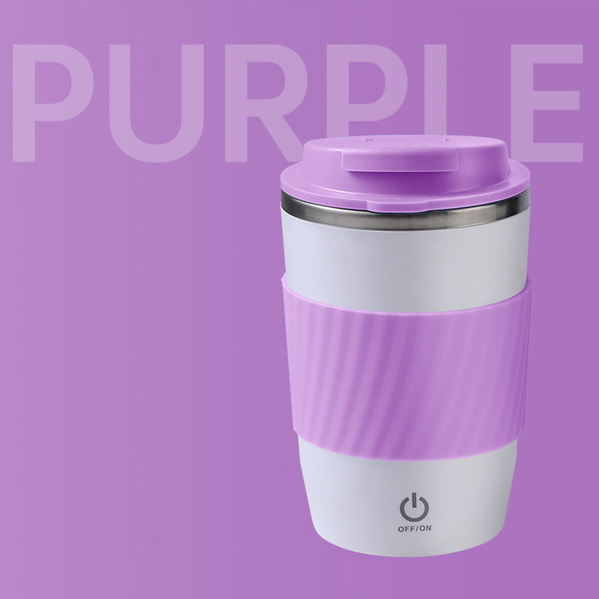 12 Oz. Rechargeable Stainless Steel Coffee Automatic Stirring Cup Coffee Magnetic Cup