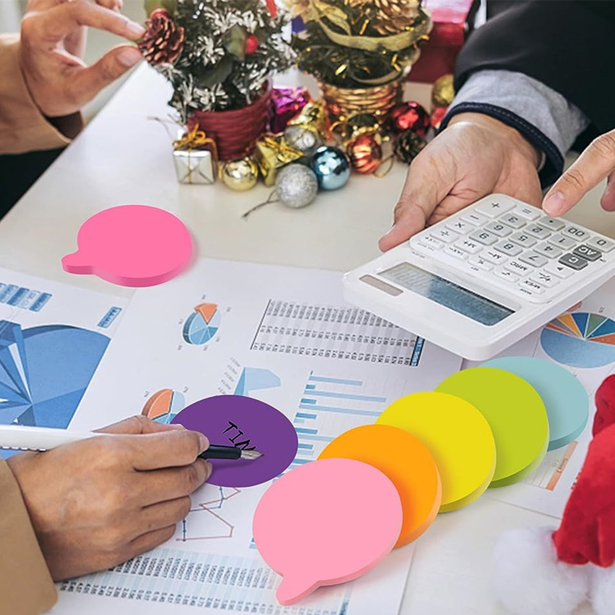 50 Sheets 2.75" Adhesive Comma Shape Sticky Notes