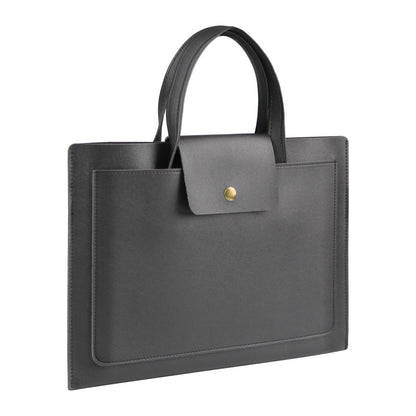 PU Leather 13" Laptop Bag Laptop Sleeve With Carrying Handle For Men And Women