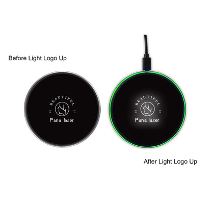 Flashing LED Light Up Wireless Charger (White Light)