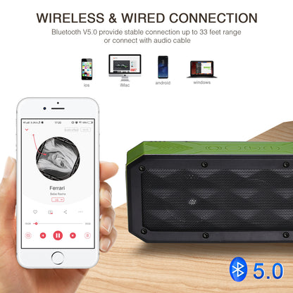 2000 mAh IPX6 Water-resistance Square Wireless Speaker For Blank