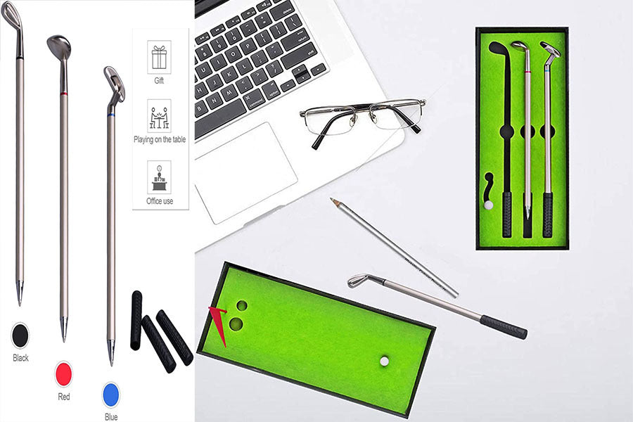 Portable Creative Mini Golf Ballpoint Pen Sets