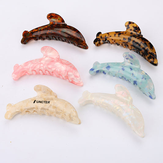 4.29" Dolphin Shaped Hair Clips