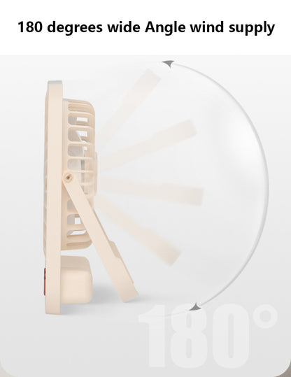 1200mAh Power Bank Desk Fan USB Rechargeable Fan Hook Hanging Fan