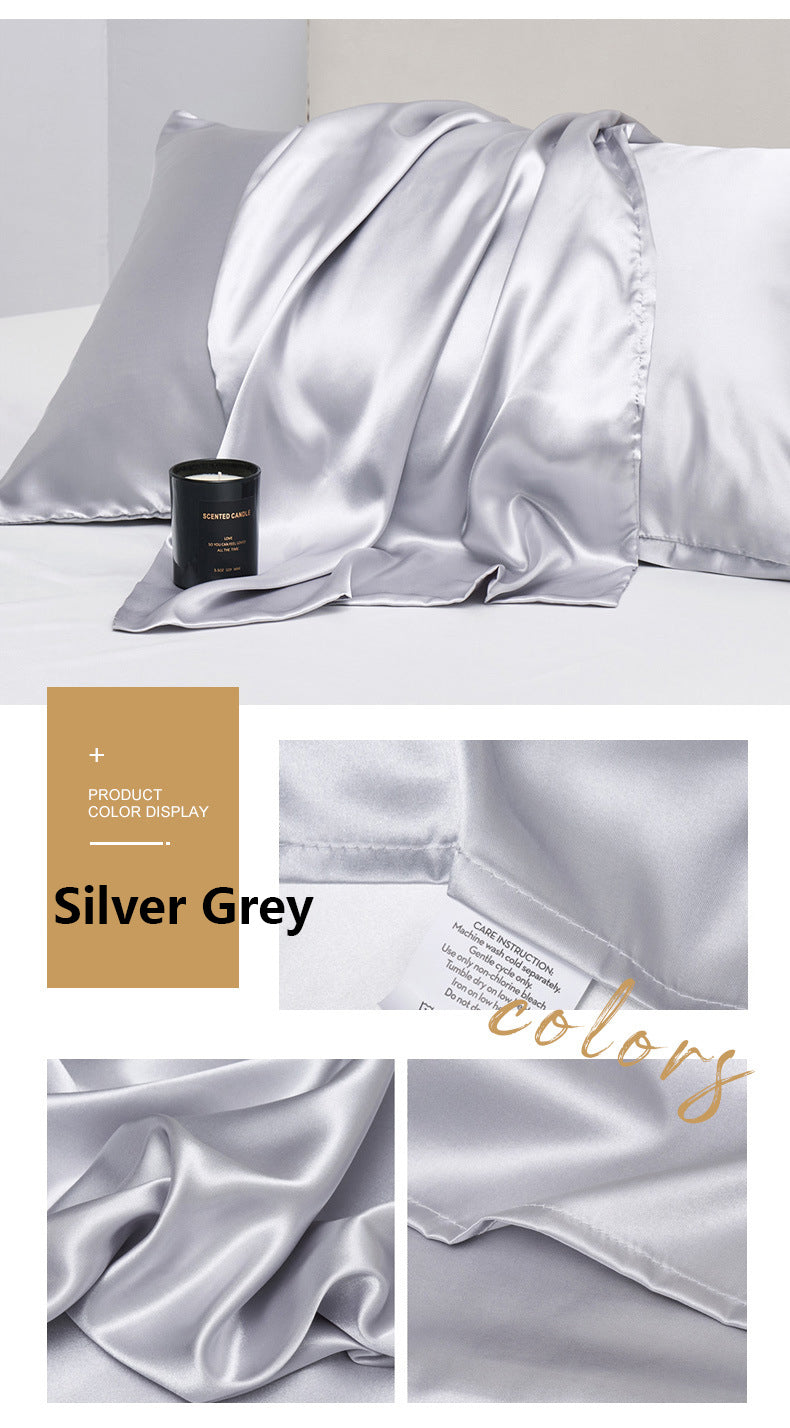 20 x 54" Premium Square Satin Silk Throw Pillowcase Body Size Pillow Cover - Envelope Closure
