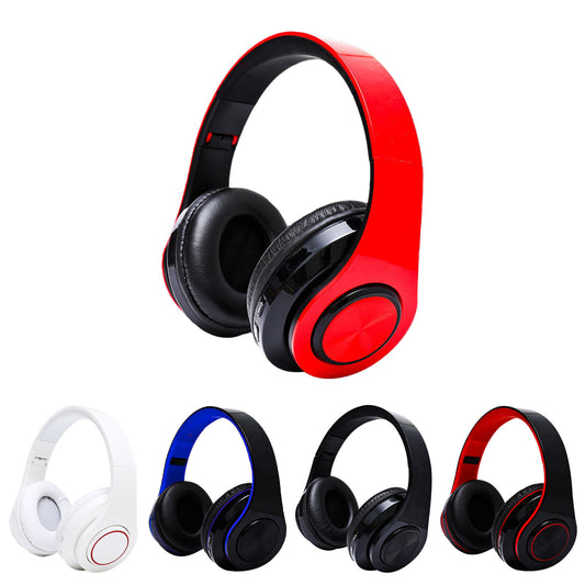 Rechargeable Foldable On-Ear Wireless Gaming Headset w/Mic