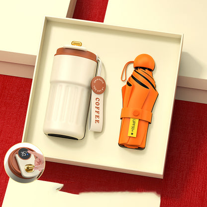 Customized Insulated Tumbler & Umbrella Gift Box For Clients and Employees