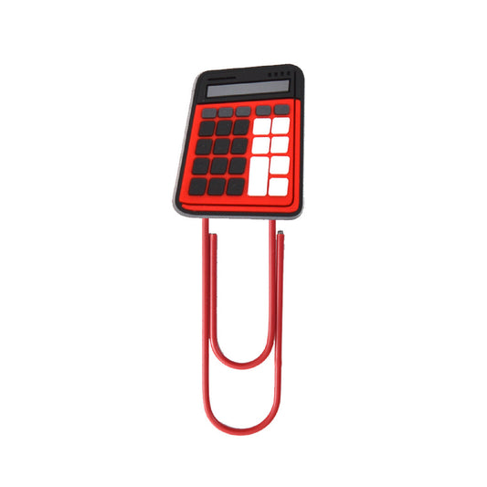 Patch Stationery Series - Calculator Shape PVC Custom Top Paper Clip Coated Clip Paper Clasp