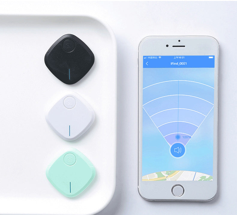 Square-Shaped Wireless Smart Wireless Tracker Anti-Lost Device Keychain Key Finder