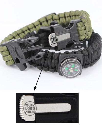 Outdoor Multifunctional Survival Bracelet w/Blade