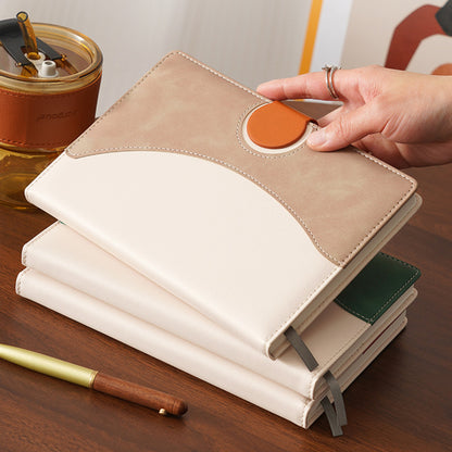 PU Magnetic Closure Buckle A5 Lined Journal Notebooks w/ Gift Box