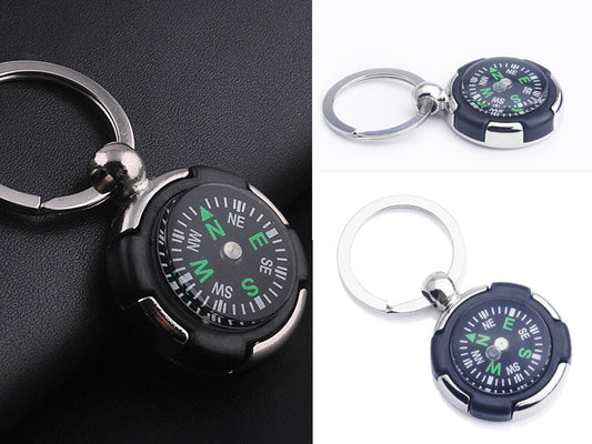 Circle Compass Key Chain