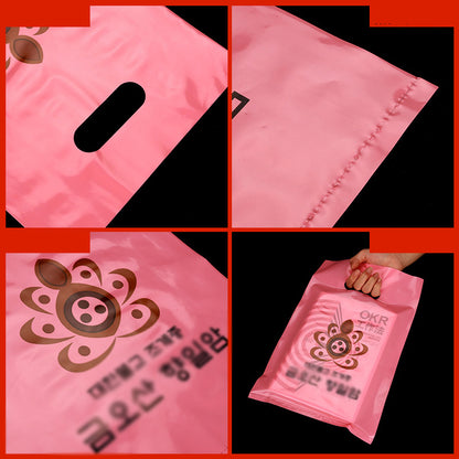 9.9"x15.8" 2.4mil Merchandise Bag W/ Die Cut Handle for Boutique Bag Shopping Clothes Packaging Bag