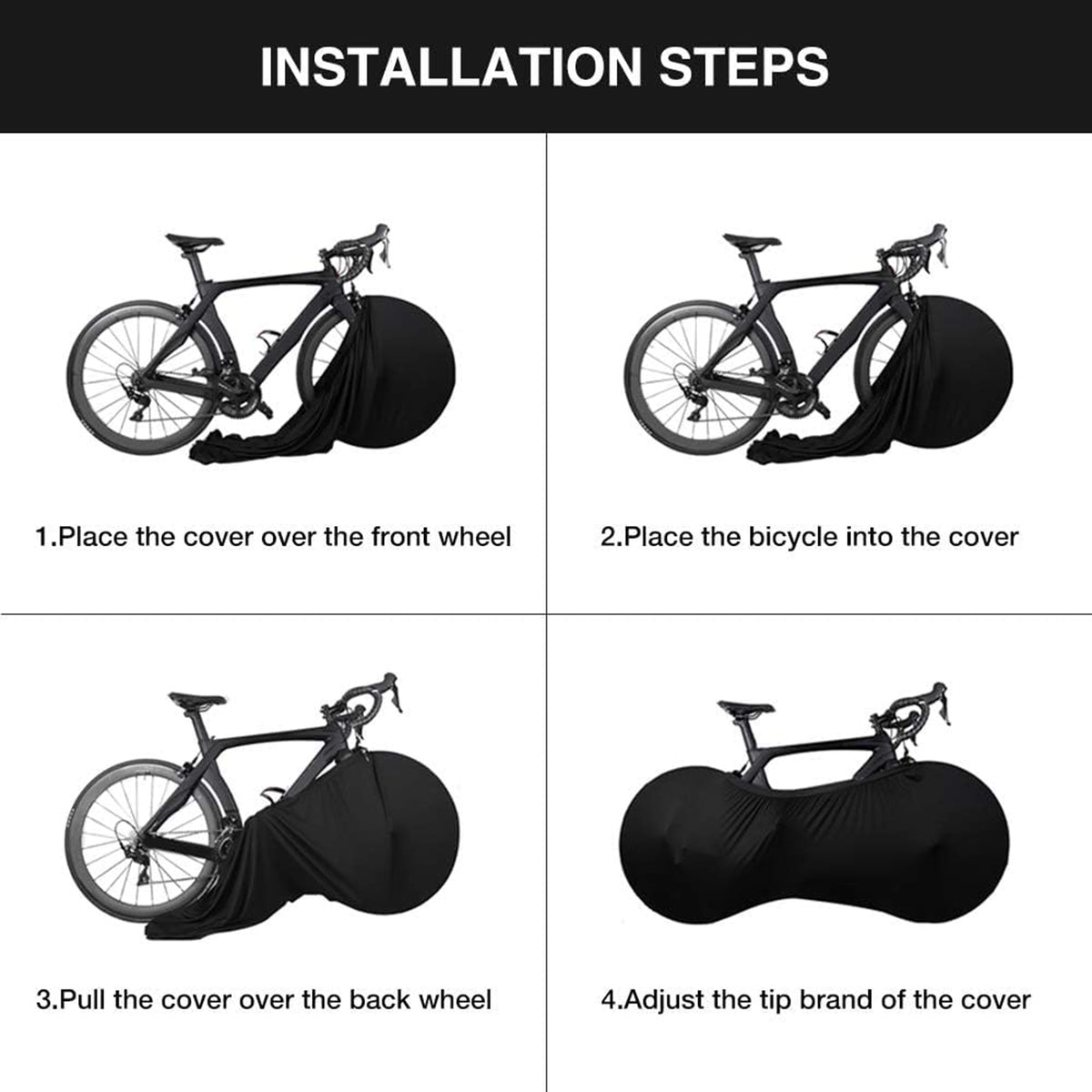Custom Anti-dust Indoor/ Outdoor Bicycle Wheel Cover#6