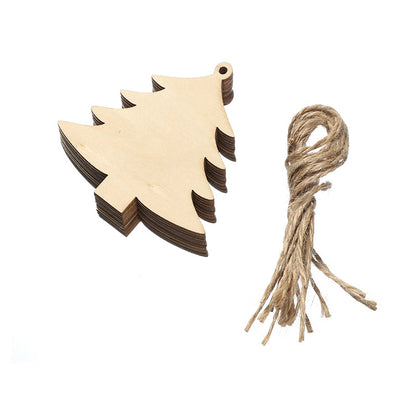 Wooden Christmas Ornaments Hanging Christmas Tree Decorations Home Decor