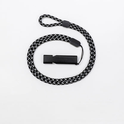 Lanyard Aluminum Alloy Whistle Emergency Survival Whistle W/ Lanyard
