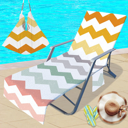 Microfiber Lounge Chair Towel Cover Outdoor Chair Cover