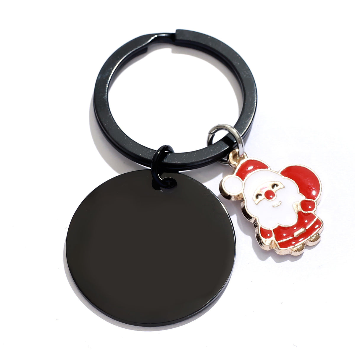 Santa Claus Keychain Christmas Keychain With Gift Box Package