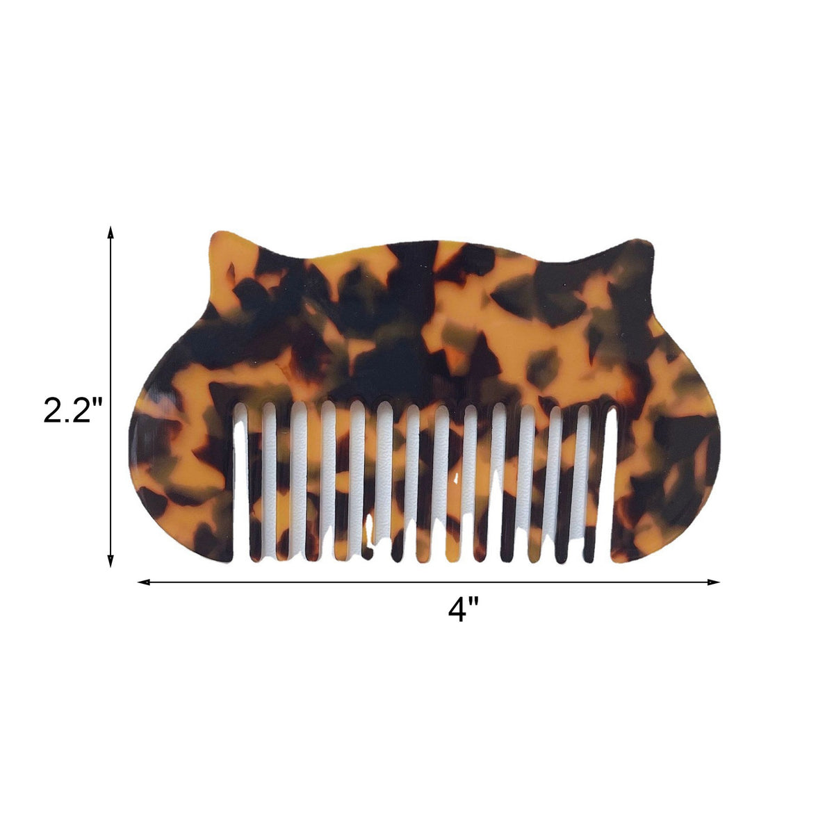 Mini Cat Shape Acetate Anti-Static Travel Comb Travel Comb