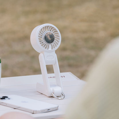 Foldable Mini Handheld Fan Outdoor Rechargeable Fan With Adjustable Wind Speed