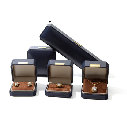 Octagonal Jewelry Boxes PU Leather Necklace Boxes Gift Boxes Jewelry Case for Pendants