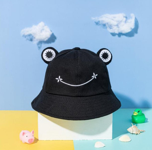Frog Shape Khaki Bucket Hat /Sun Hat
