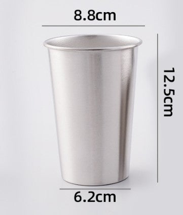 16 Oz. Stainless Steel Coffee Cup W/ Lid