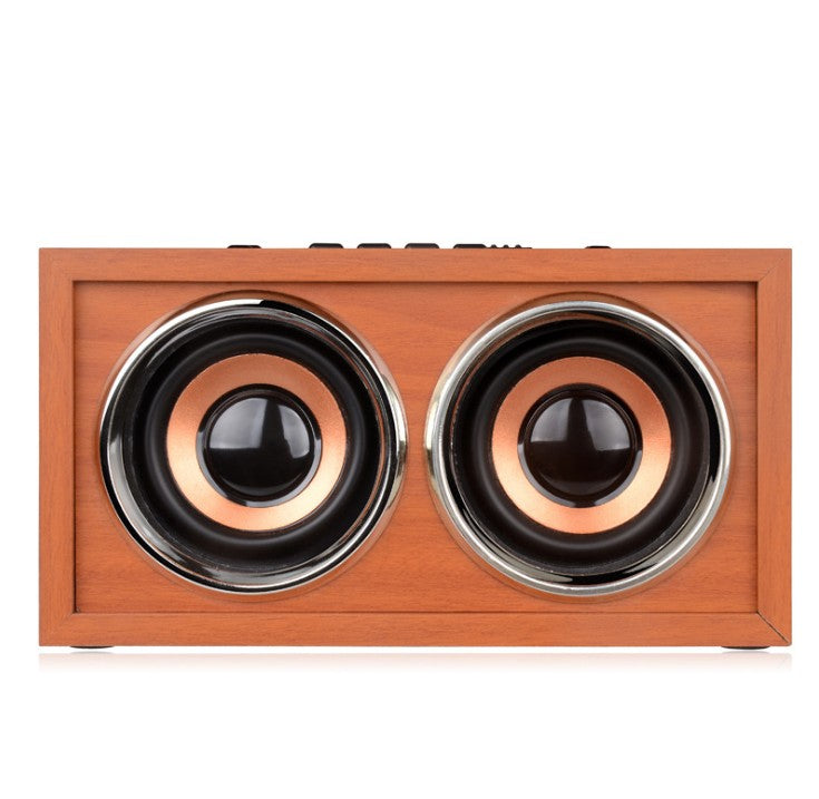 Classic Wooden Wireless Speaker Support TF Card