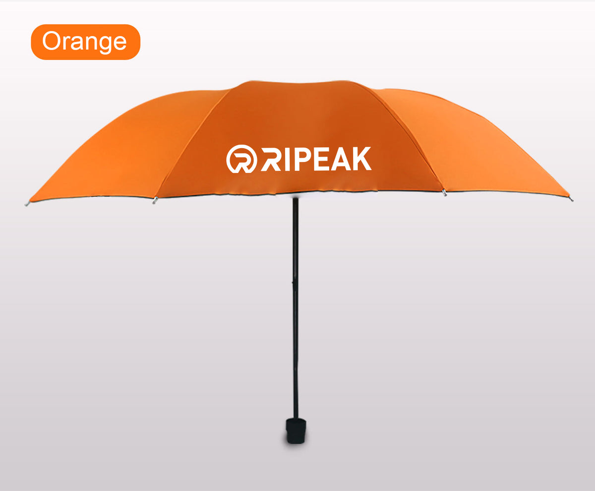 Portable Travel Triple Folding Umbrella Manual Open Umbrella
