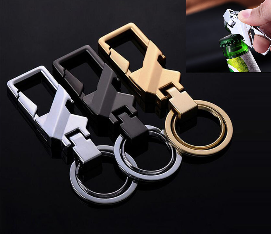 Metal Key Ring w/Bottle Opener Auto Gift