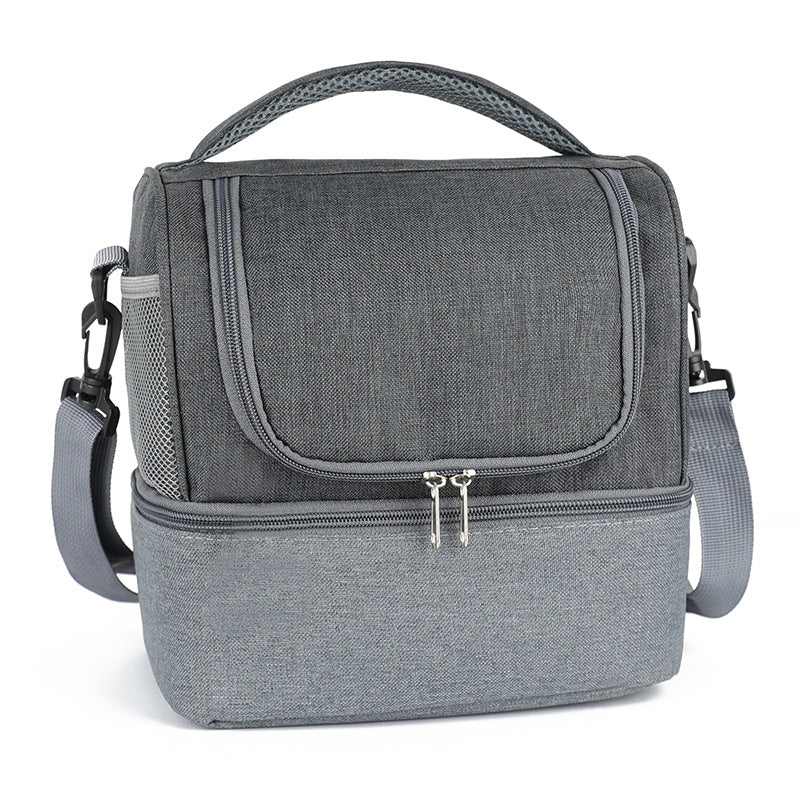 Insulated Lunch Bag With Two Compartments