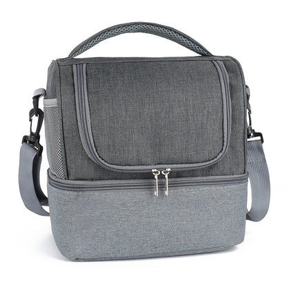 Insulated Lunch Bag With Two Compartments