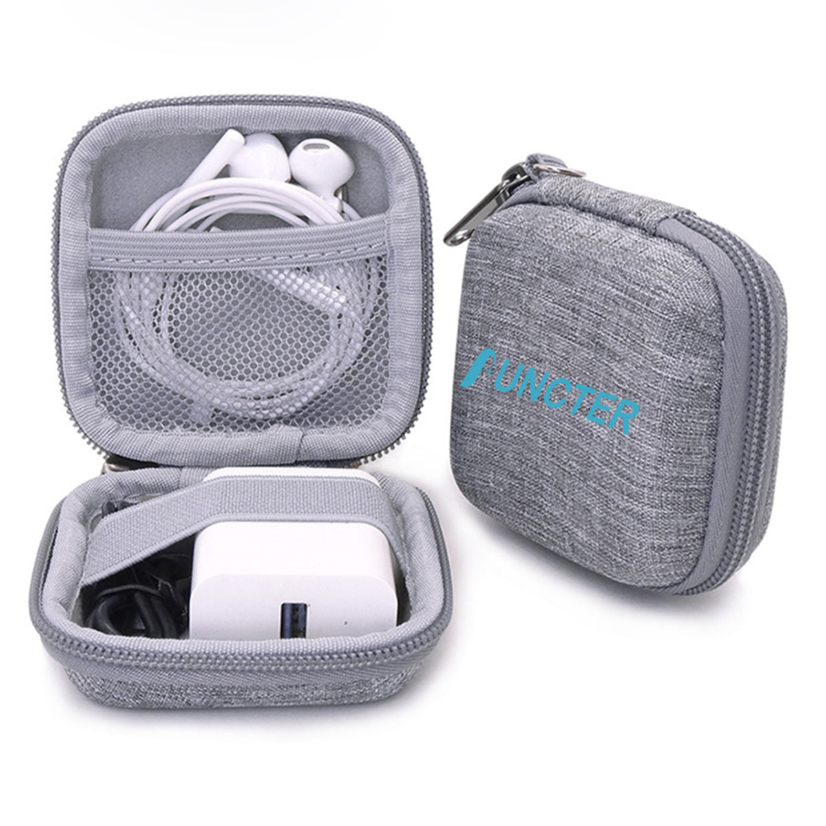 3.2 x 3.2" EVA Travel Data Line Storage Bag Carrying Case