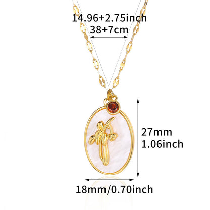 Gold Plated Iris Flower Necklace, Three-Dimensional Floral Necklace