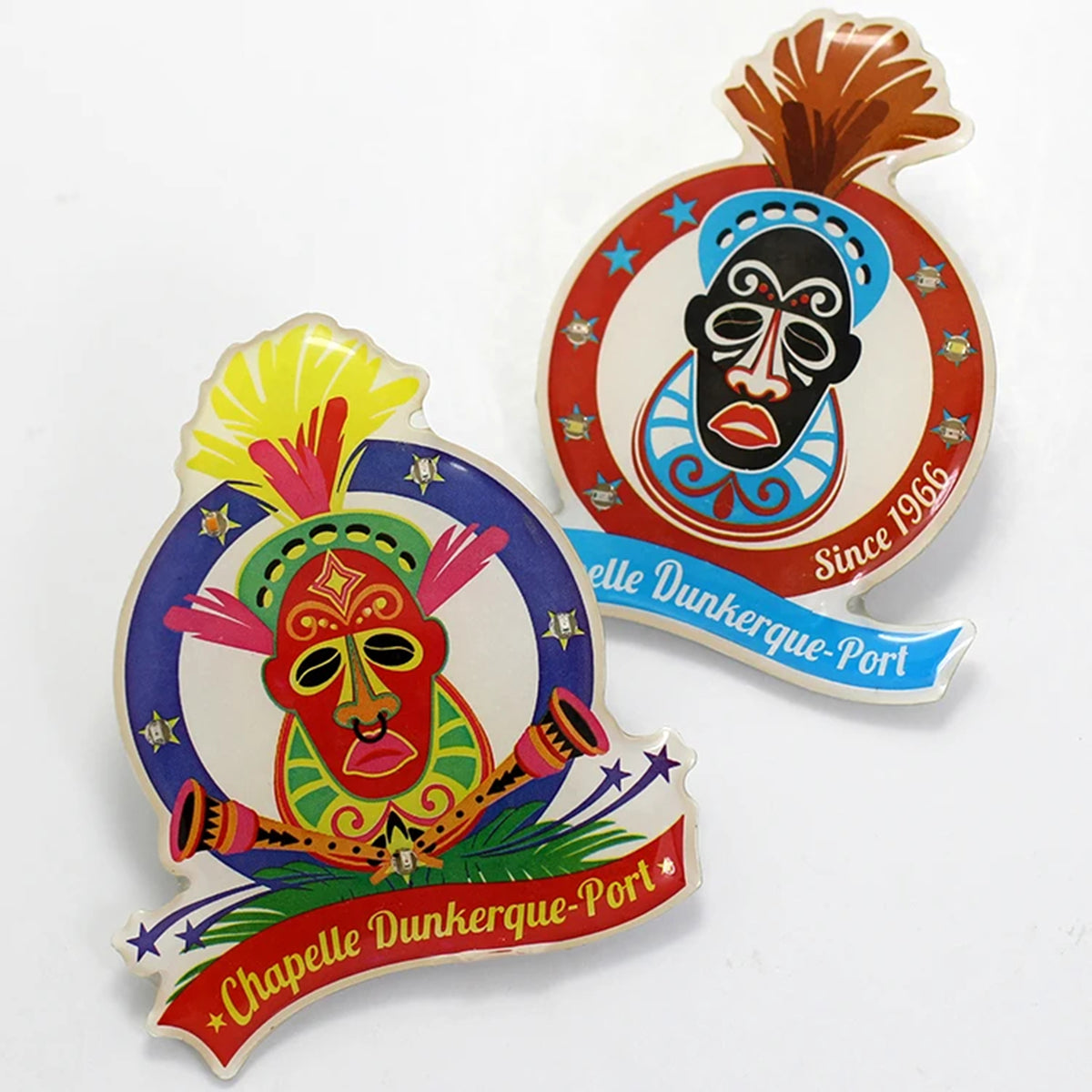 Custom LED Flashing Badge Light Lapel Pins for Party