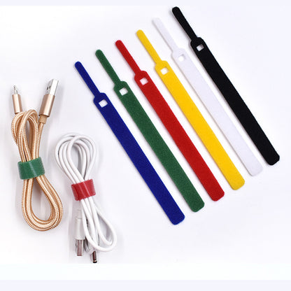 Adjustable 5.7" L Self-Adhesive Cable Organizer Cord Straps