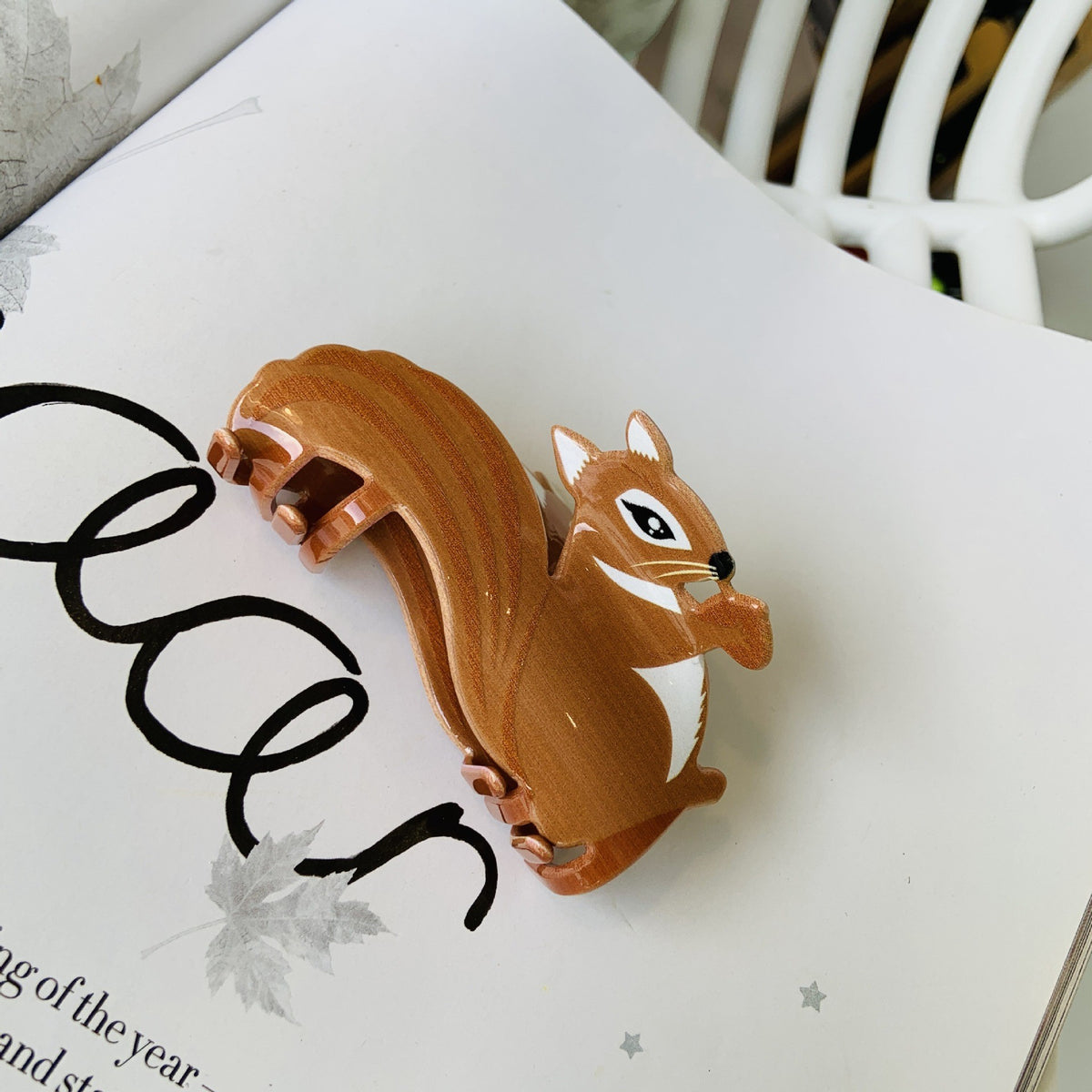 3" Acrylic Farm-Themed Hair Clips Shark Clips