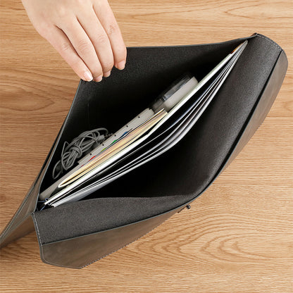 Vintage A4 PU Leather File Hold Waterproof Business Bag