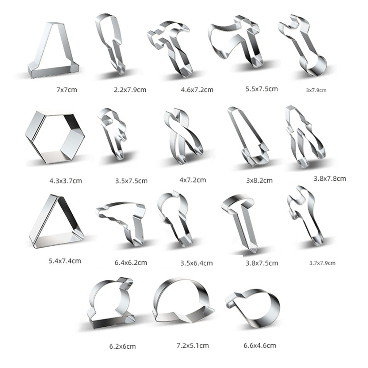 Stainless Steel Cookie Cutters Repair Tools Shape