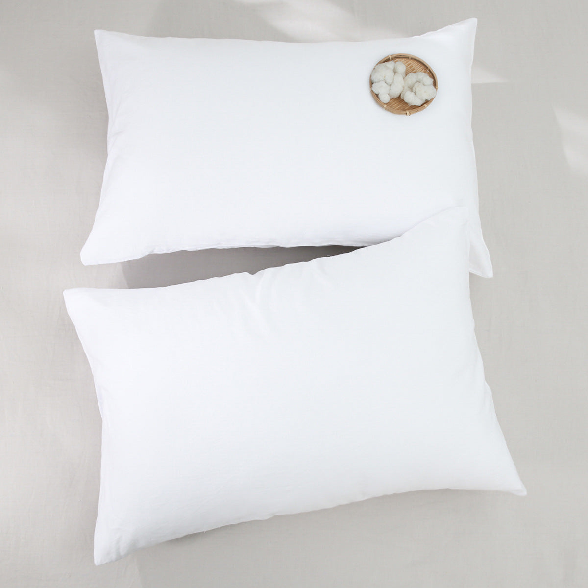 20 x 26" Premium Square Cotton Throw Pillowcase With Hidden Zipper