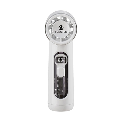 Personal Fan Refrigeration Fan Handheld Fan W/ 1-100 Stepless Adjusting & Battery Status