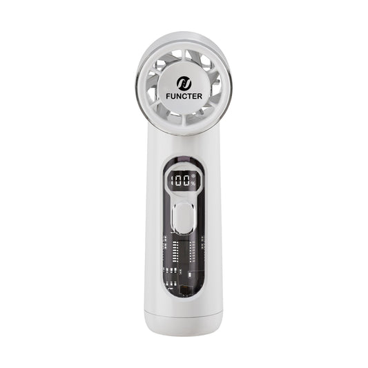 Personal Fan Refrigeration Fan Handheld Fan W/ 1-100 Stepless Adjusting & Battery Status