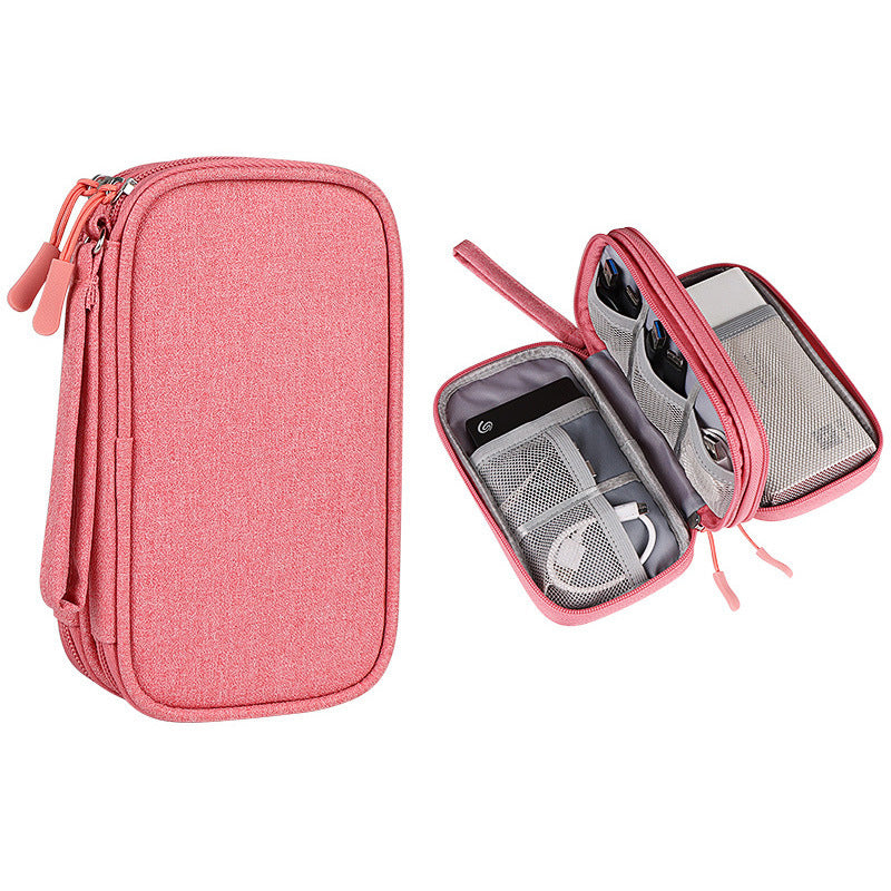 Electronic Accessories Organizer Travel Cable Organizer Bag Pouch (2 Layers)