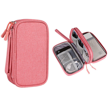 Electronic Accessories Organizer Travel Cable Organizer Bag Pouch (2 Layers)