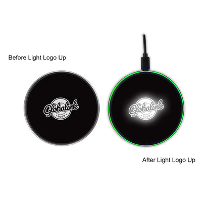 Flashing LED Light Up Wireless Charger (White Light)