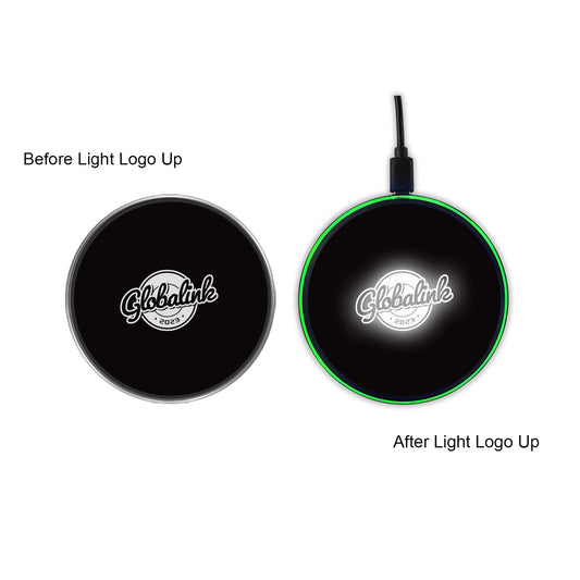 Flashing LED Light Up Wireless Charger (White Light)