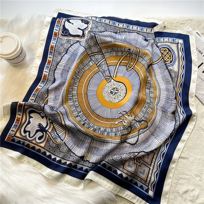 Custom 25.6" x 25.6" Silky Satin Head Scarf Hair Bandanas